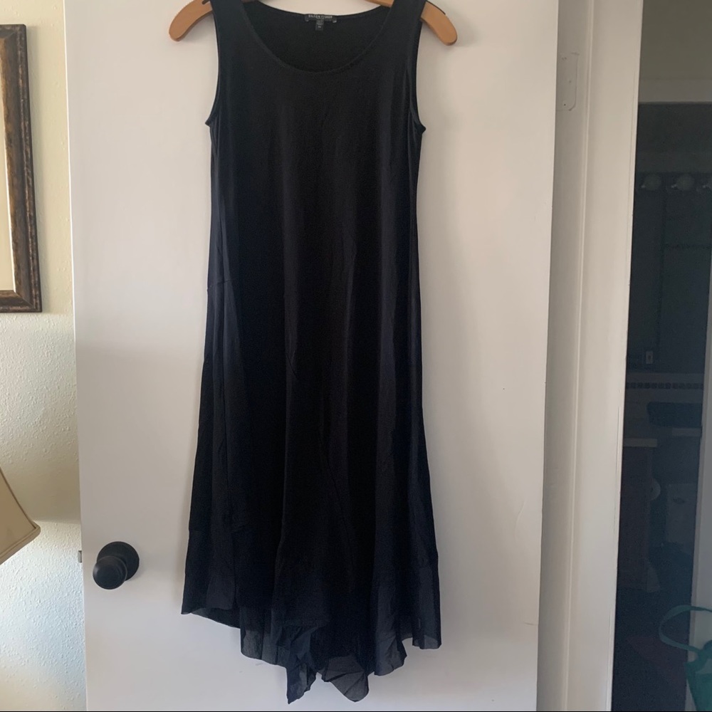 Eileen Fisher sleeveless black dress